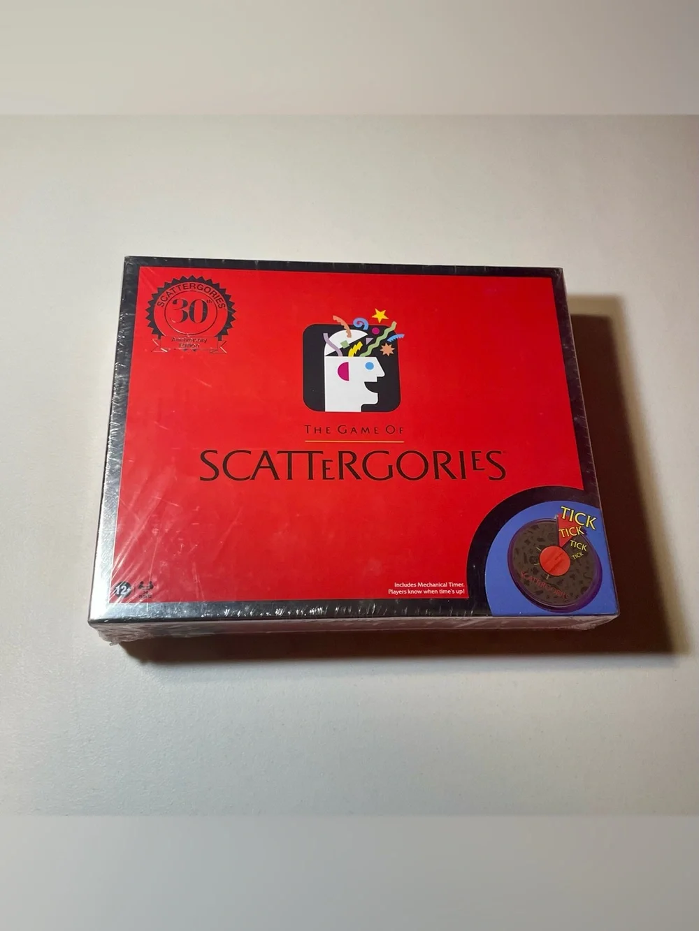 New Sealed Scattergories 30th Anniversary Edition Board Game Mechanical Timer
